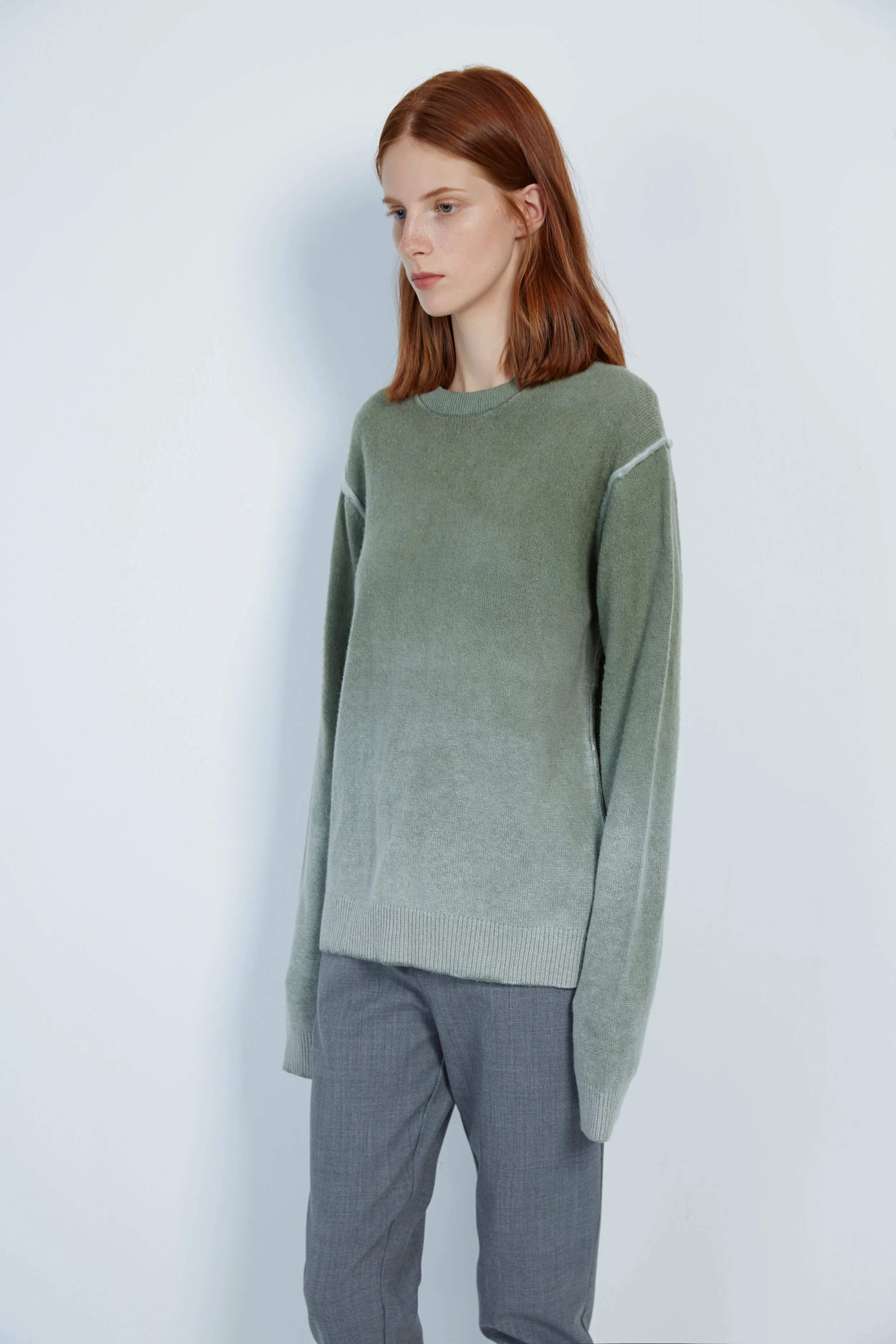 ニット・セーター HUECLOSET Gradient knit hoodie 25KERO29 HUE(ヒュー) ニット・セーター(メンズ) - 海外通販のBUYMA